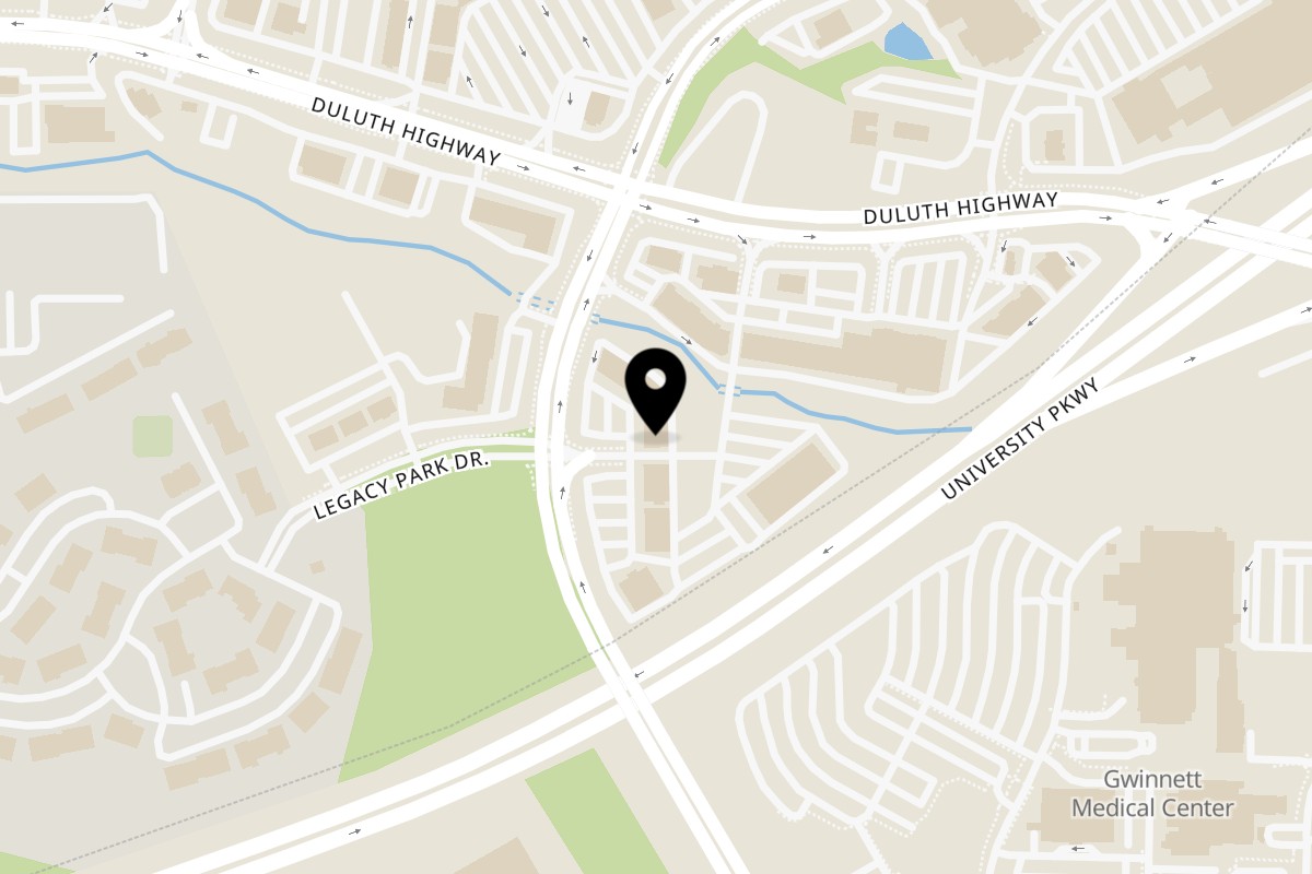 Map showing the location of Louisiana Shack on 755 Lawrenceville-Suwanee Rd #1550 in Lawrenceville